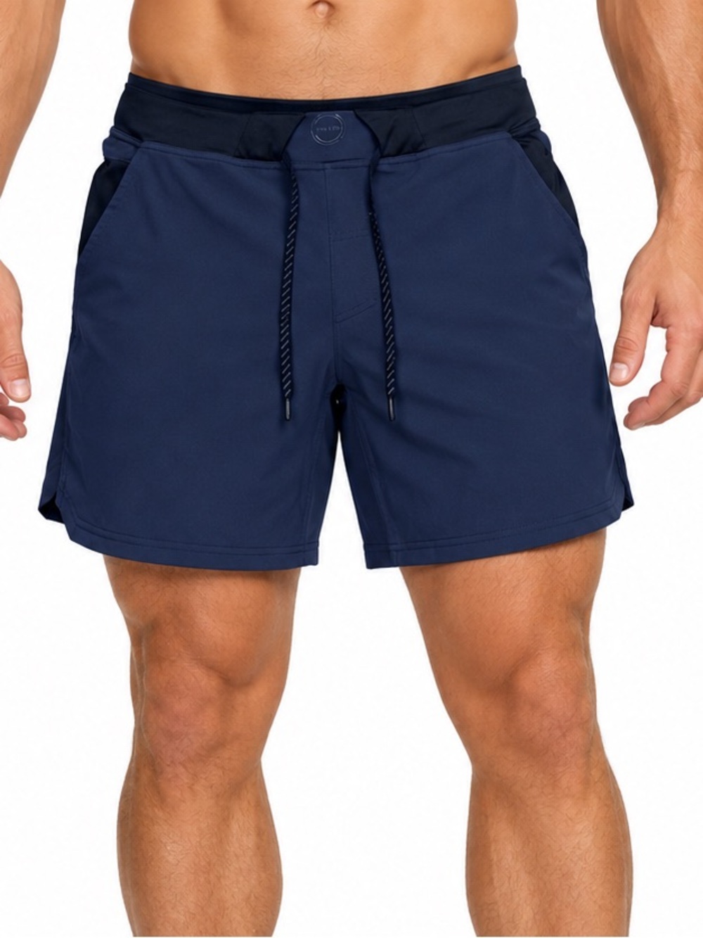 HYLETE Men's Performance Athletic Shorts Quad cut size Large blue